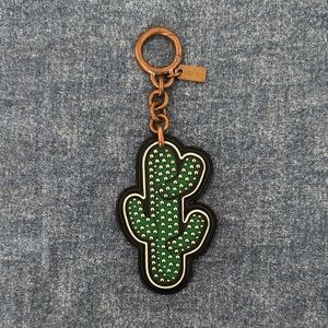 Coach Cactus 🌵 Bronze Keychain with Tag